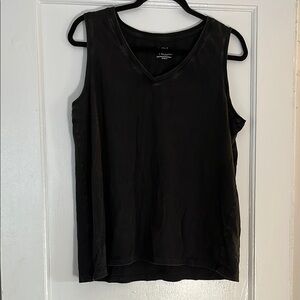 Time & Tru Women's Black Sleeveless Top